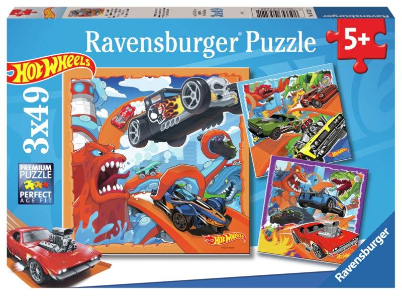 Ravensburger pussel - Hot Wheels 3x49 bitar Default Title