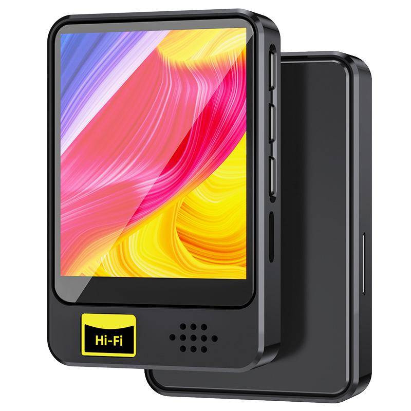 MP3-spelare med Bluetooth 5.2, MP3-musikspelare med pekskärm, digital ljudspelare med högupplöst högtalare, FM-radio, e-bok