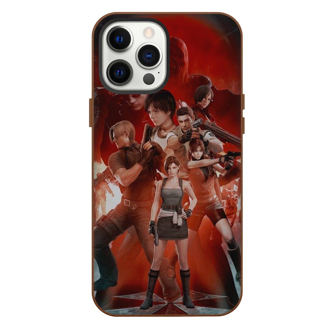 Resident Evil Phone Case For iPhone Samsung Galaxy Pixel OnePlus Vivo Xiaomi Asus Sony Motorola Nokia - Resident Evil Characters Aim Gun 3d Poster.