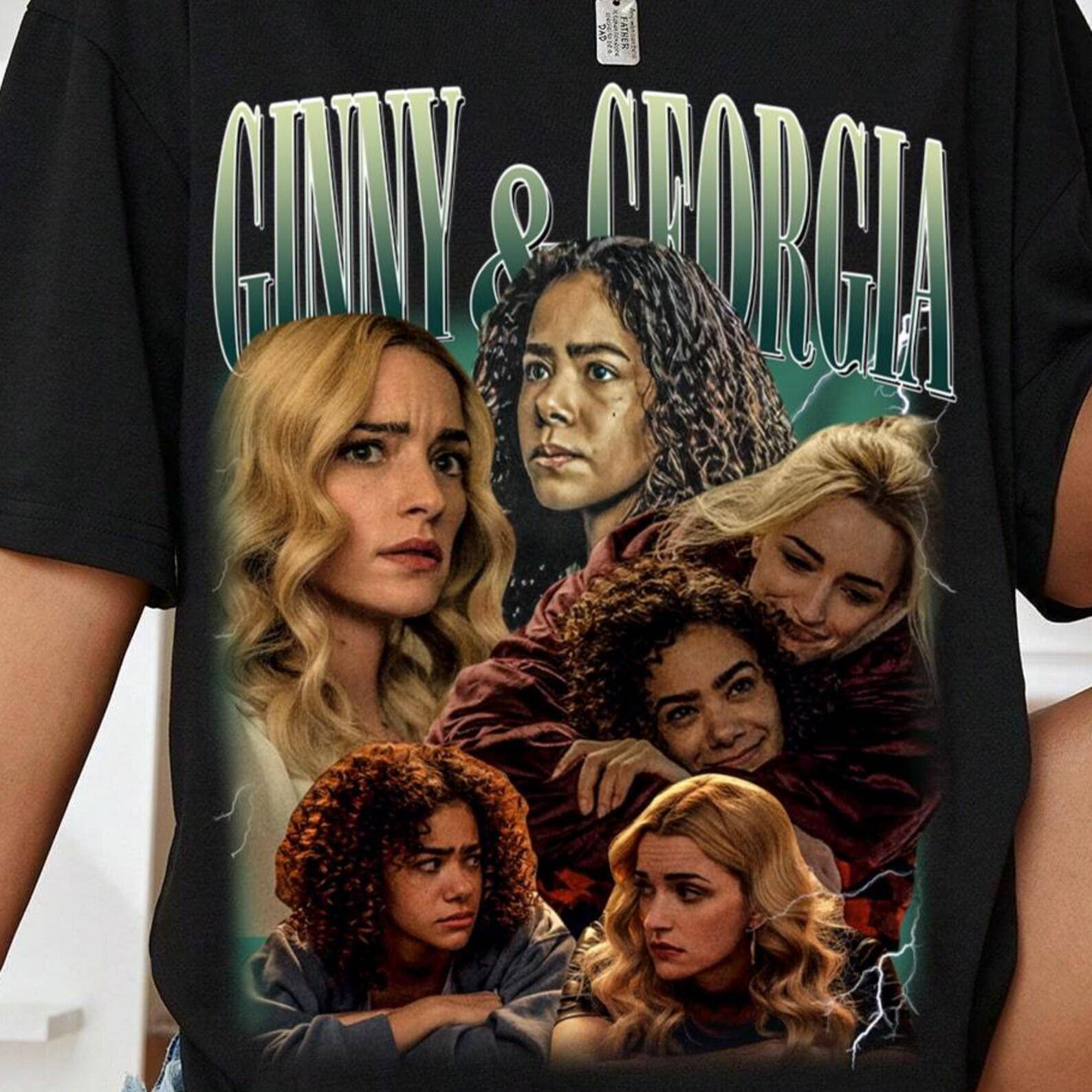 Ginny & Georgia TV-serie Grafisk T-shirt – Mamma Dotter Drama Komedi T-shirt – Liten Stad Story Merch – Gåva till Fan Vän Tröja| cm brown