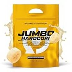 Scitec Nutrition Jumbo Hardcore, proteinrik weight gainer med Amino Select Matrix, superfoods, kreatin och med 7 kolhydrater, glutenfri och laktosfri, 5355 g, Banan yoghurt