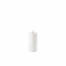 Uyuni Pillar LED Candle 18cm Nordic White