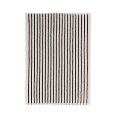 Scandi Living Drift bademåtte 50x70 cm Hvid-sort