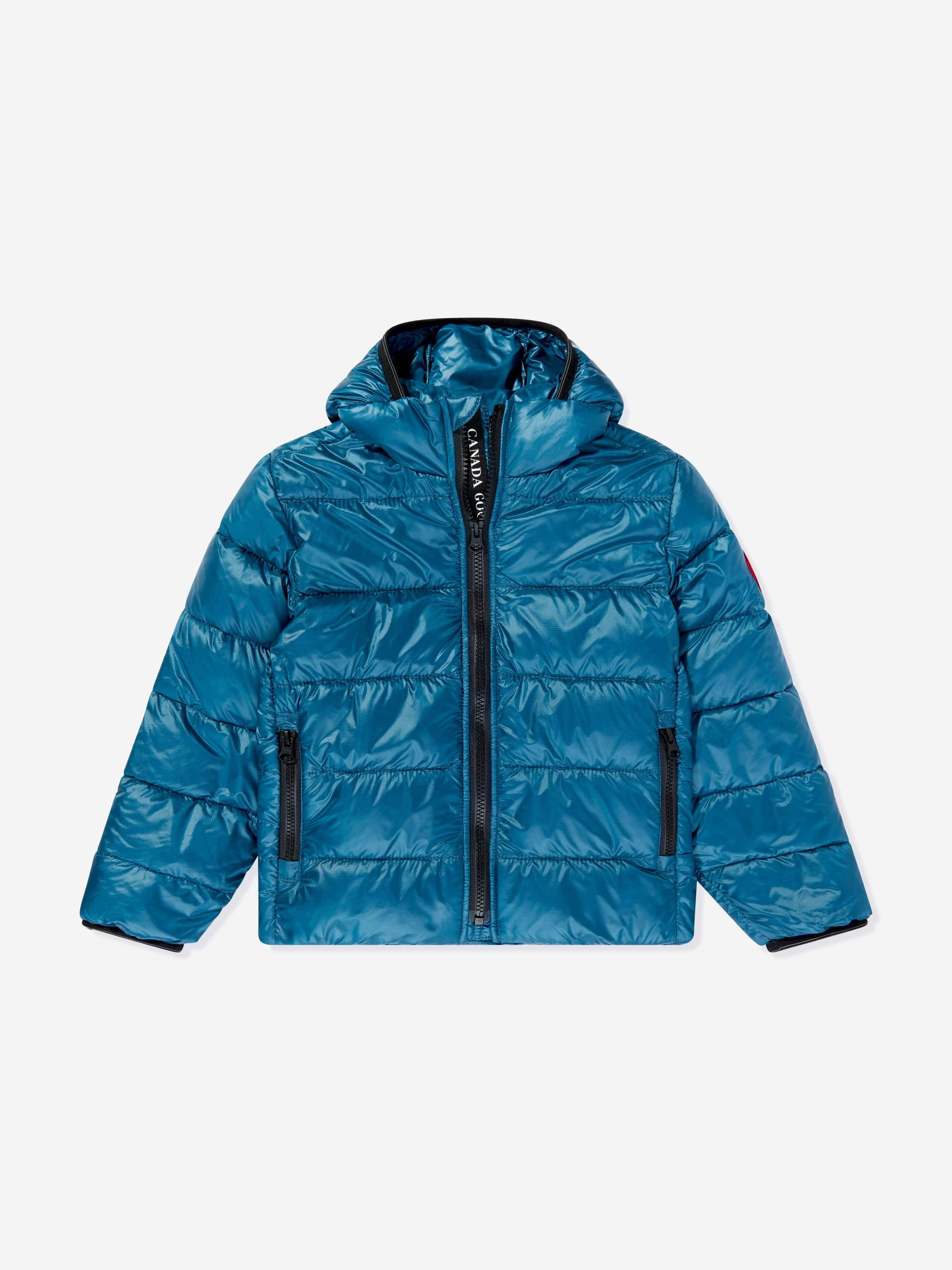 Canada Goose Boys Crofton Down Hooded Jacket in Blue - Blue / 4 - 5 Yrs (4 - 5 Yrs)