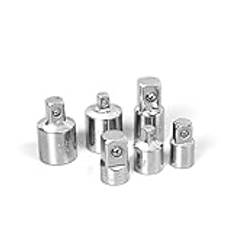 GLBMLMTHZP 6st Spärrnyckel Hylsomvandlare Huvudhylsa Adapter 1/2 Big Fly To 3/8 Fly To 1/4 Stål 12,5 mm Hushållsspärrnyckel Socket Sockets