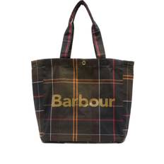 Barbour - tartan-plaid tote bag - herr - Tyg - one size - Grön