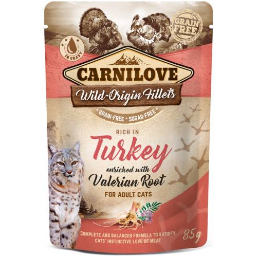 Carnilove Cat Pouch Turkey enriched with Valerian 85g