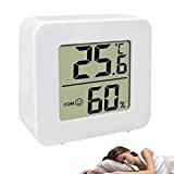Termometer inomhus hygrometer - 1/3 st LCD termometer hyrometer, digital hög precision, hemtermometer, kontor, babyrum, garderob (vit)