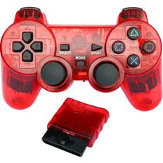 Trådløs ps2 Controller - Rød - Playstation 2