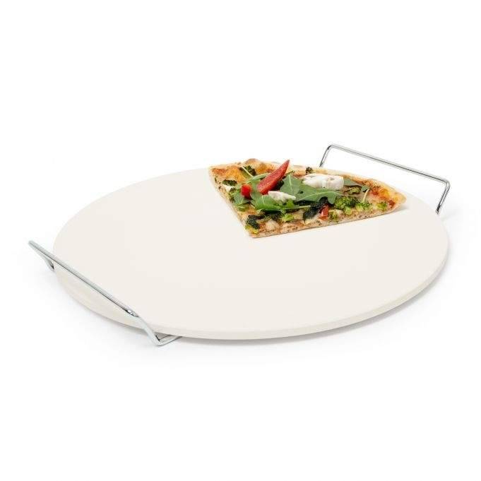 Rund pizzasten med hållare