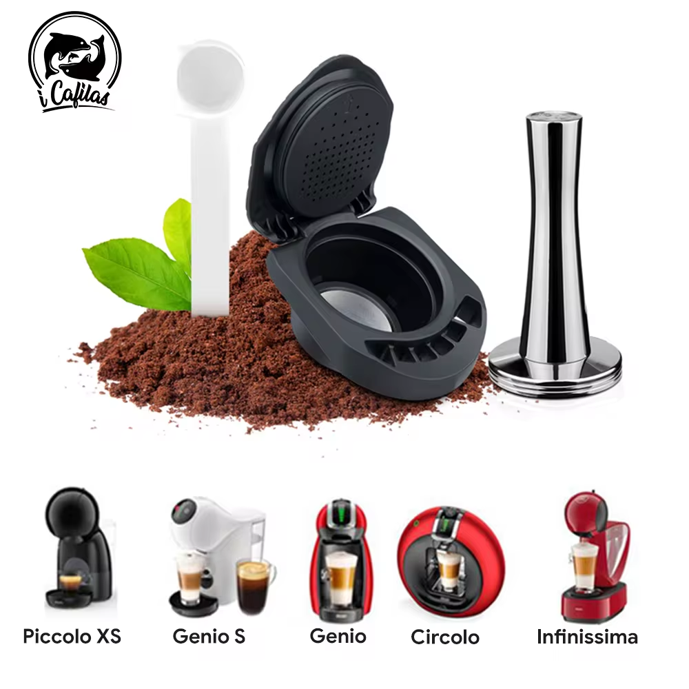 ICafilas Coffee Adapter For Dolce Gusto Reusable Capsule Adapter for Genio S Piccolo Coffee Machine Accessories