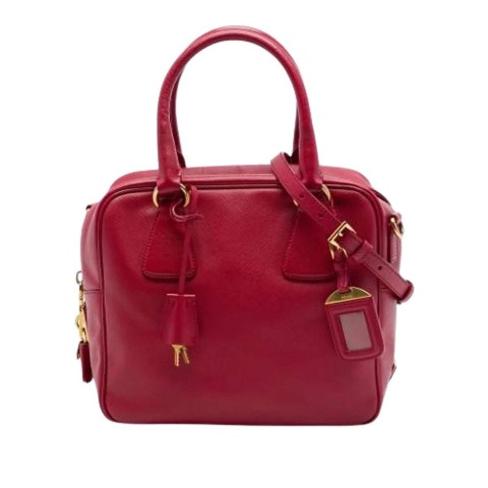 Prada Vintage Pre-owned Laeder prada-tasker - Vintage - Dame - Rød - ONE SIZE -