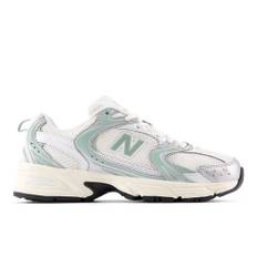 New Balance Unisex 530 i Grå/Grøn Synthetic, Størrelse 44.5