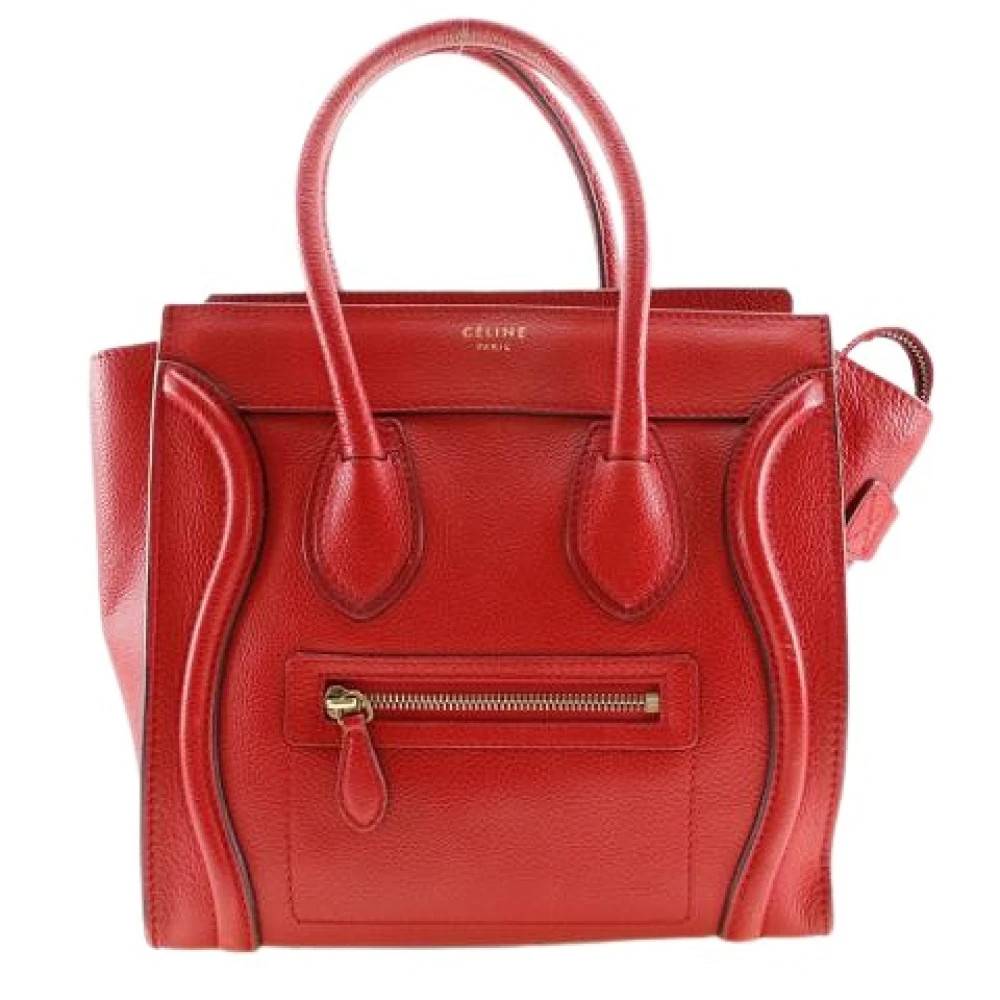 Celine Vintage Pre-owned Vintage Håndtaske - Vintage - Dame - Rød - ONE SIZE - Læder