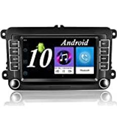 Camecho Android bilradio för VW GPS-navigering 7 tum HD-pekskärm, Bluetooth, AM/FM-mottagare spelare för Passat Golf Jetta EOS POLO Seat