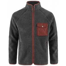 Vardag Pile Fleece Jacket - Dark Grey/Maroon