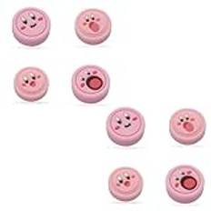 MatoSan® 8 x Joystick lock kompatibla med Nintendo Switch Grip Joy Con Grip Thumbstick Grip Switch Lite OLED tillbehör Thumb Grips Nintendo Switch tumkåpor | Steam Deck tillbehör skydd (Kirb)
