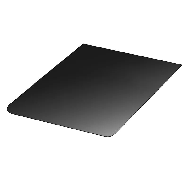 Kamintilbehør - Gulvplade Sort 100x100 cm