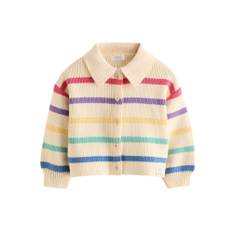Next Cardigan ecru / blå / turkis / citron - 68