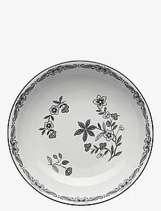Rörstrand Ostindia Svart tallrik djup 22 cm - Tallrikar - GREY / black