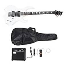 Electric Guitar Kit i Full Storlek med 20W -förstärkare Nybörjare Starter Högerhänt Elgitarr med Bärbara Väskesporter
