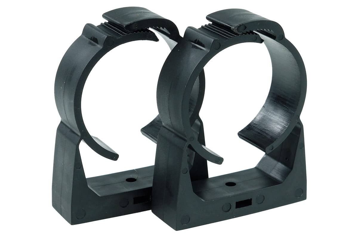 Alphacool AGB Universal Halterung Clip-On 50mm - Schwarz 2 Stück
