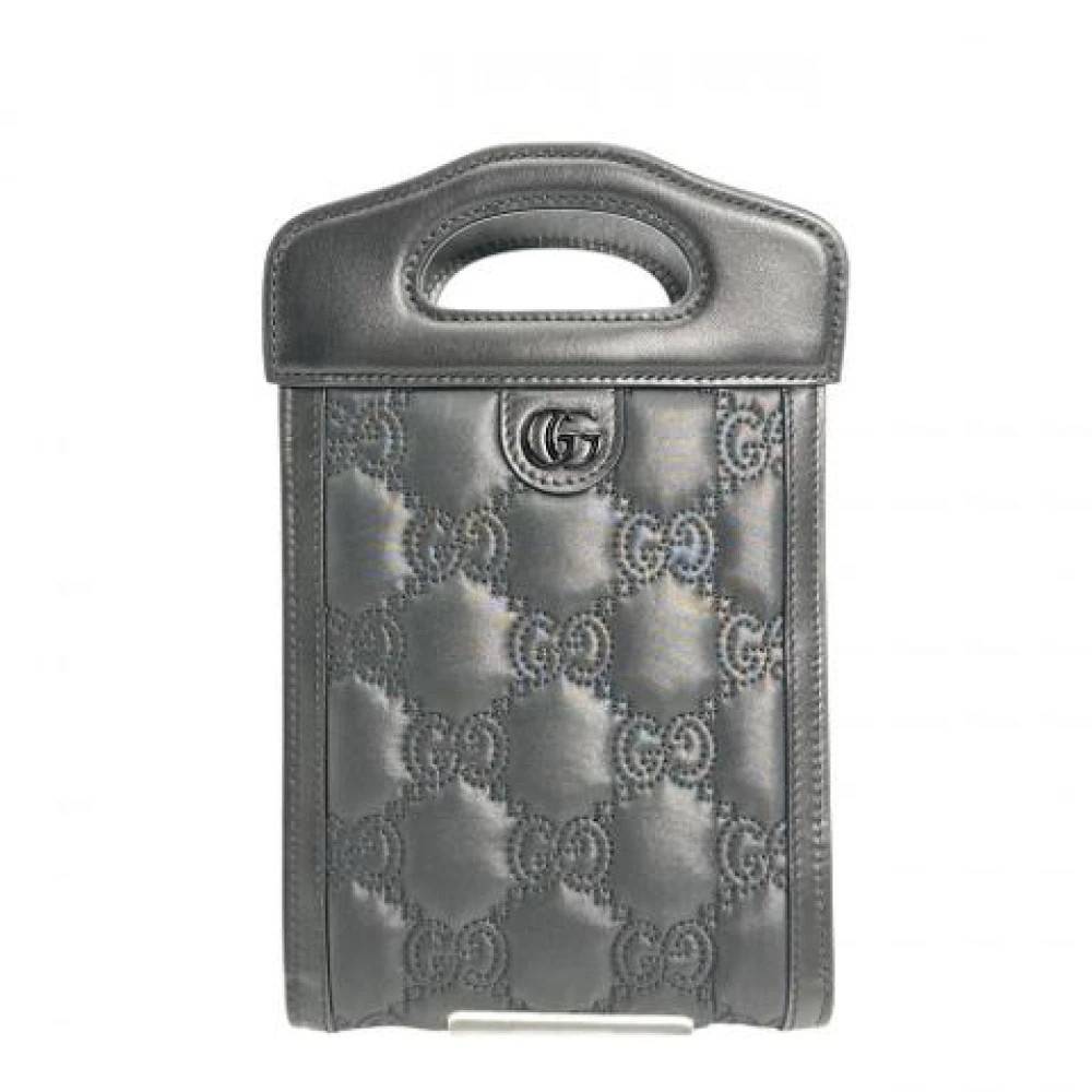 Gucci Vintage Pre-owned Laeder gucci-tasker - Vintage - Dame - Sort - ONE SIZE - Uld
