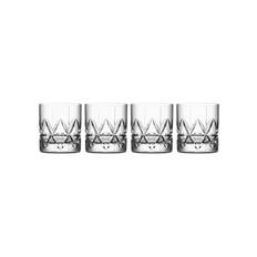 Orrefors Peak Double Old Fashi D 34 Cl 4-Pack Nude