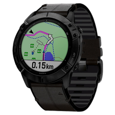 Garmin Descent Mk2/Mk2i Læderrem - Sort