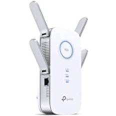 TP-Link RE650 AC2600 Dualband Gigabit WLAN Repeater (4x4 MU-MIMO, Beamforming, WiFi Extender, 2,4 GHz och 5 GHz samtidigt, Signalstyrkeindikator, AP-läge)