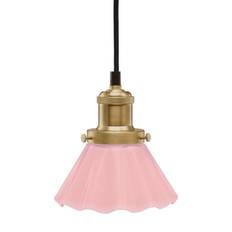 AUGUST Fönsterlampa Veckad 15cm Mässing/Rosa