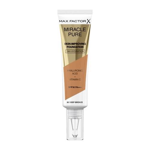 Max Factor Miracle Pure Skin Improving Foundation - 82 Deep Bronze