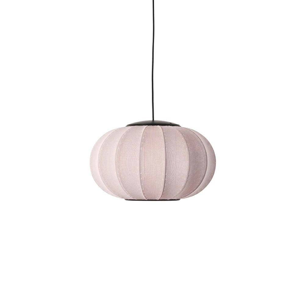 Made By Hand Knit-Wit Oval Pendant LED Loftslampe  Light Pink Ø45 cm