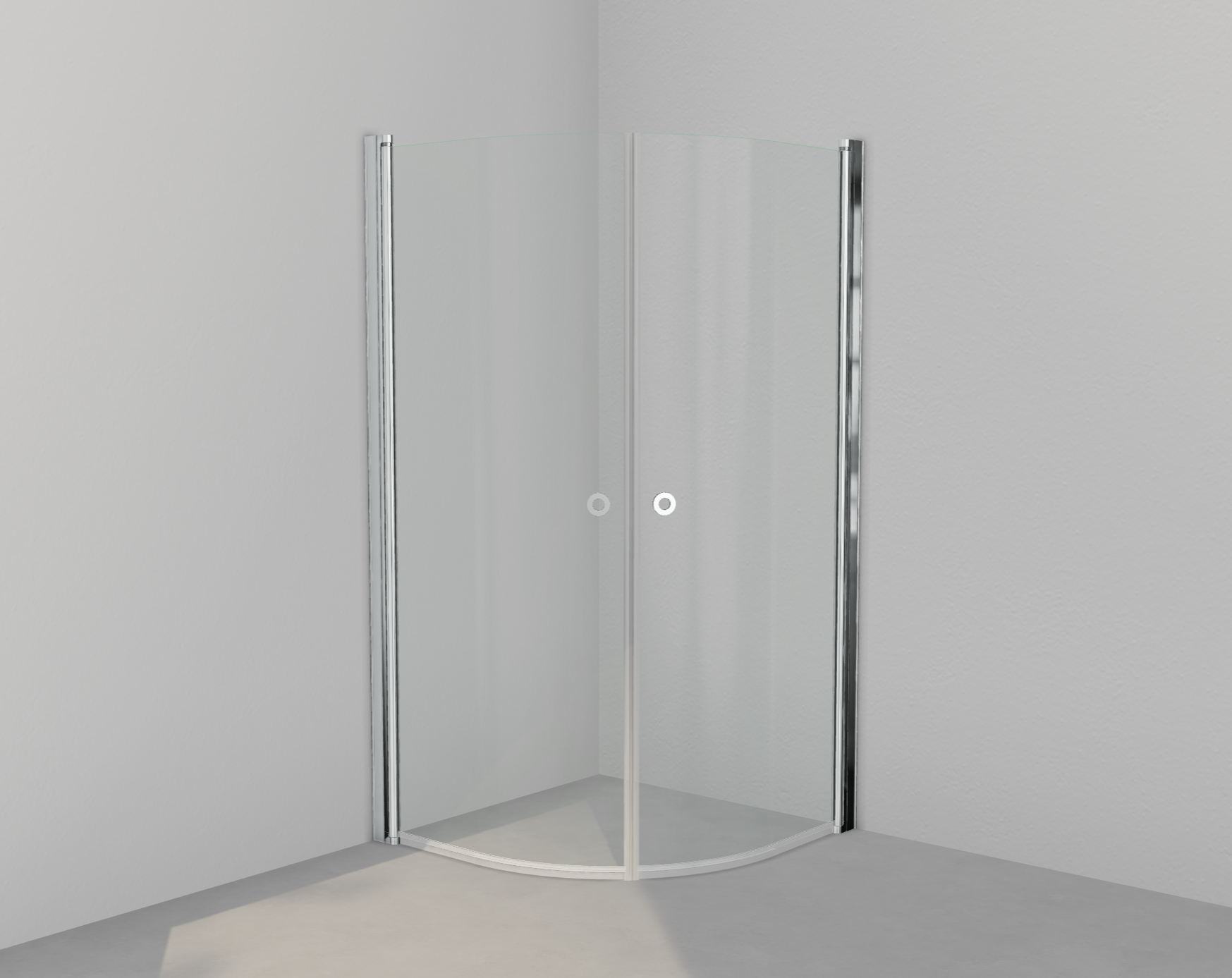 INR Kampanj Duschpaket Linc Niagara 180cm (Clear Polished 90x90/Mist 160cc Krom/Svart/Pile Mattsvart)