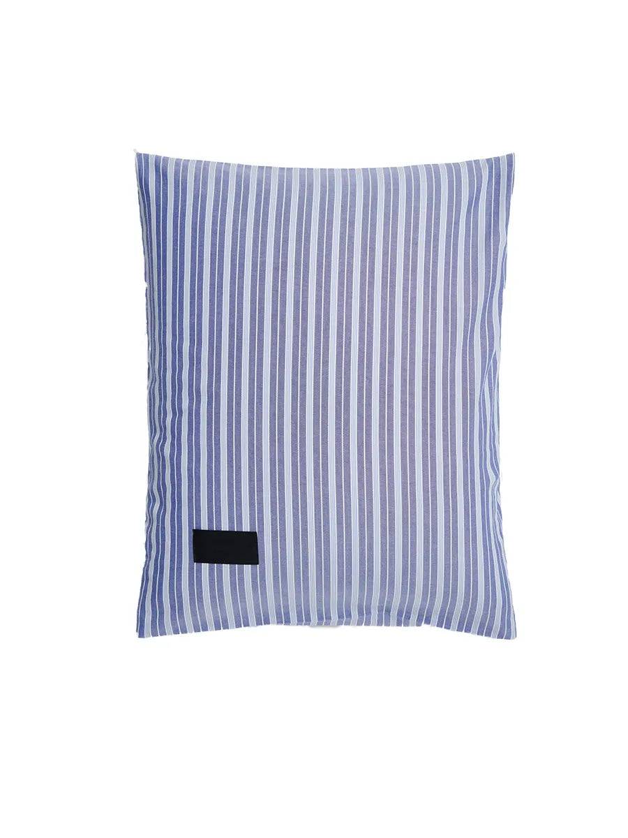 Wall Street Oxford Pillow Cover 50x70 cm fra Magniberg Medium Blue Stripe - Jacobsen Plus