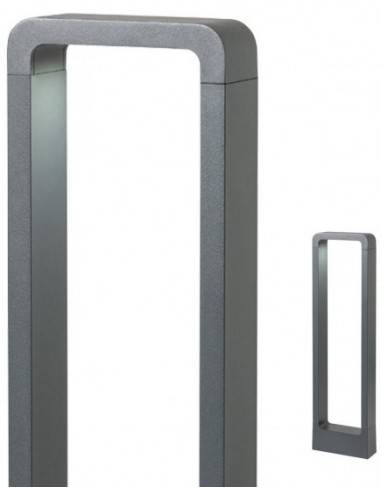 RADEON Bedlampe i aluminium og glas H60 cm 1 x 9W COB LED - Mat mørkegrå