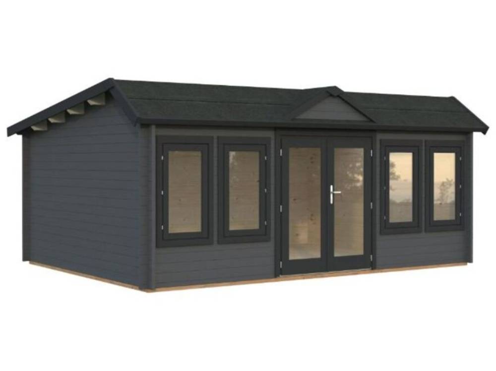 Anneks, Claudia Pent, 19,4 m², mørke-/antracitgrå