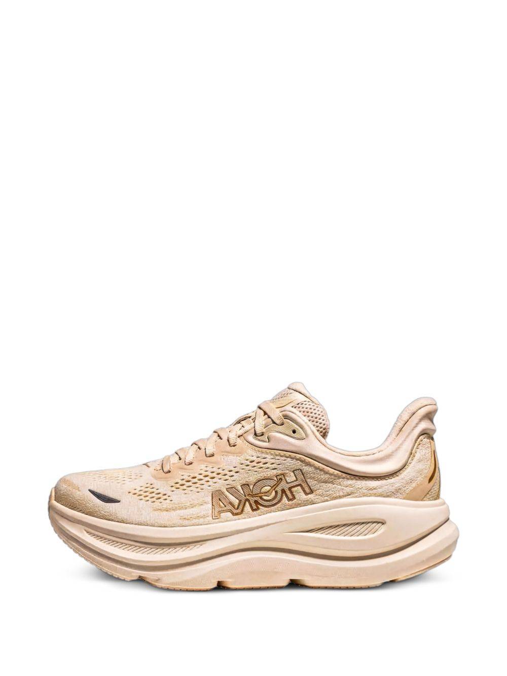 HOKA - Bondi 9 sneakers - dam - Tyg/mesh/gummi - 8 - Neutral
