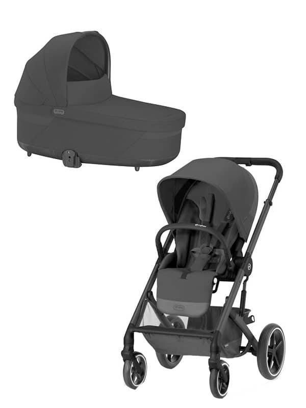 Cybex Balios S Lux Duovagn Moon Black/Black Chassi