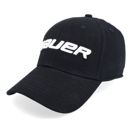Bauer - Svart flexfit Keps - Kids Core Fitted Cap Black Flexfit @ Hatstore