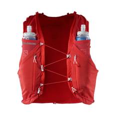 Salomon ADV Skin 12 Unisex Running Vest with flasks included, Goji Berry/Ebony - M