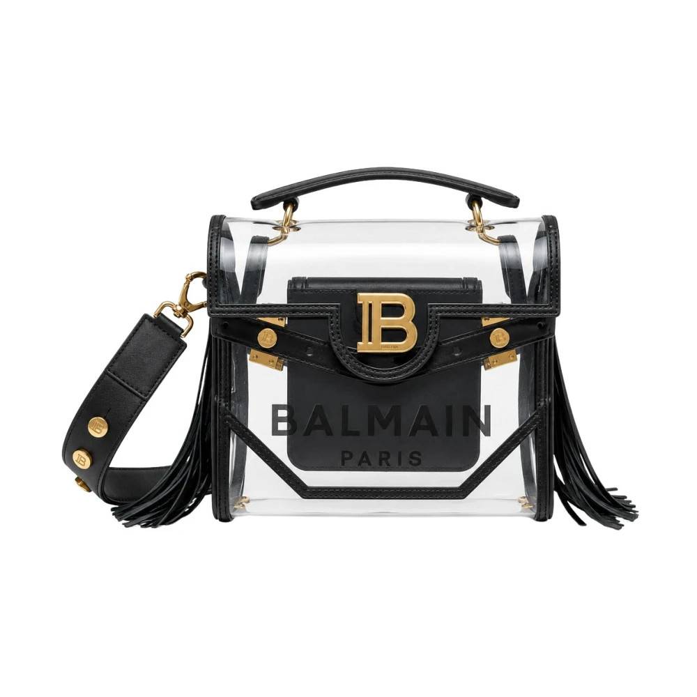 Balmain - Transparent PVC Bag Väskor - Dam - ONE Size - Läder