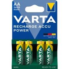 1x4 Varta Rechargeable Accu AA NiMH 2600 mAh Mignon