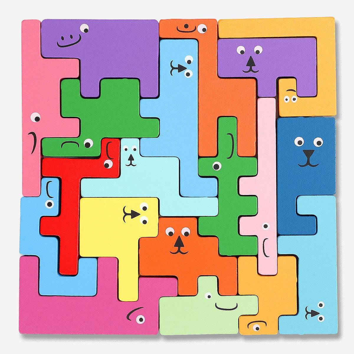 Holzpuzzle - 19 Stk.