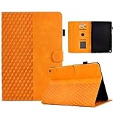 Kompatibel med Kindle Fire HD8 8 tum 2020 surfplatta fodral droppsäkert skyddande surfplattefodral med kortplats/automatisk vila/vakna kompatibel med Kindle Fire HD8 8 tum 2020 (orange)