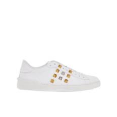 Valentino Garavani, Sko, Herre, Hvid, 40 EU, Læder, Rockstud Sneakers