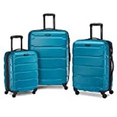 Samsonite Omni PC hård sida 3 delar set 20 24 28 Spinner, Omni Pc 3 st set (Spinner 20/24/28), KARIBIENBLÅTT, 3-Piece Set (20/24/28), Omni Pc hårt utbyggbart bagage med spinner-hjul