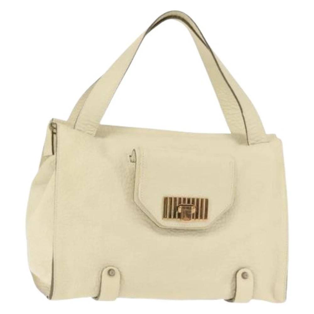 Chloé Pre-owned Pre-owned Tote Taske - Vintage - Dame - Beige - ONE SIZE - Uld