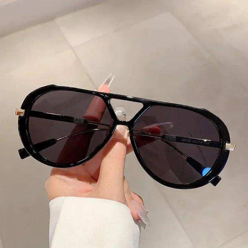 Big Frame Vintage Pilot Sunglasses for Women Men Luxury Designer Sun Glasses Outdoor Punk Shades UV Protection