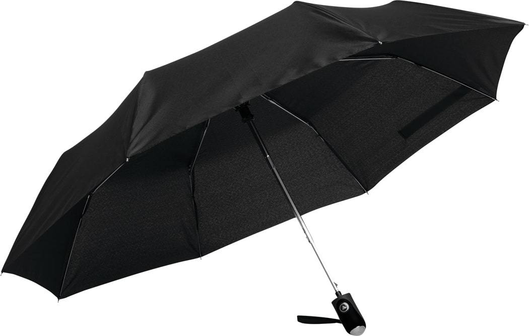 Kompakt lille paraply stor diameter 96 cm - Diana Sort